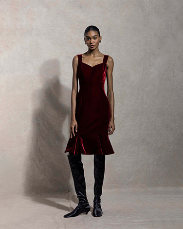 DIVA红丝绒鱼尾裙